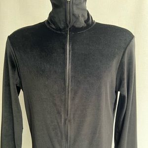 Men’s “GUCCI” Black Velour Lightweight Sweater